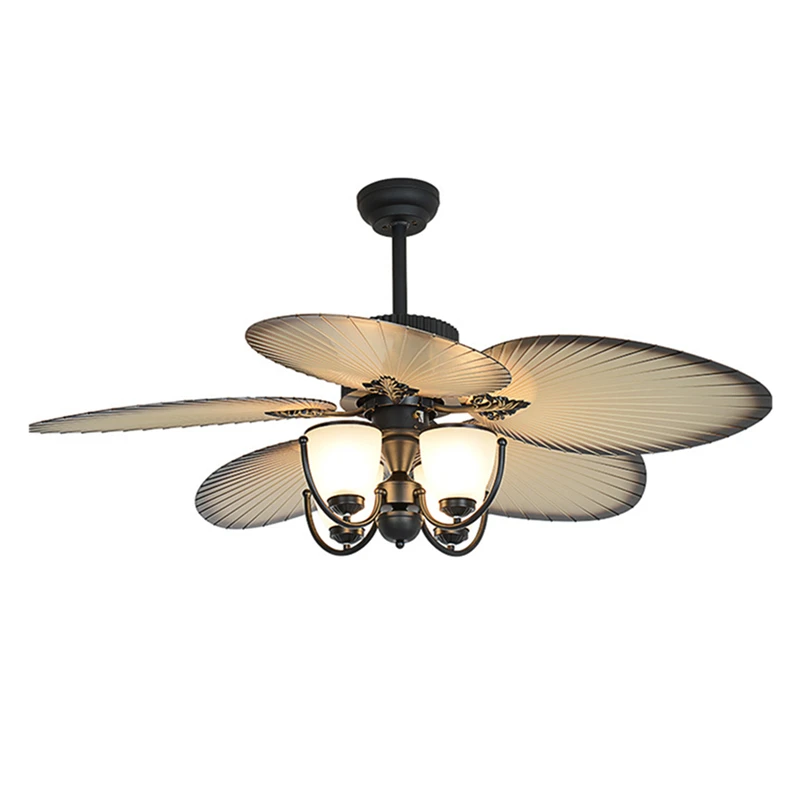 

Decorative Fans Outdoor Ceiling Fan With Light Lamp Sunflower Blade Chandelier Bedroom Chandeliers For Home Kitchen Living Room