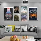 Сезонная ТВ-серия 100, постеры и принты из фильмов на холсте, настенное искусство, декоративная картина на холсте для гостиной и дома