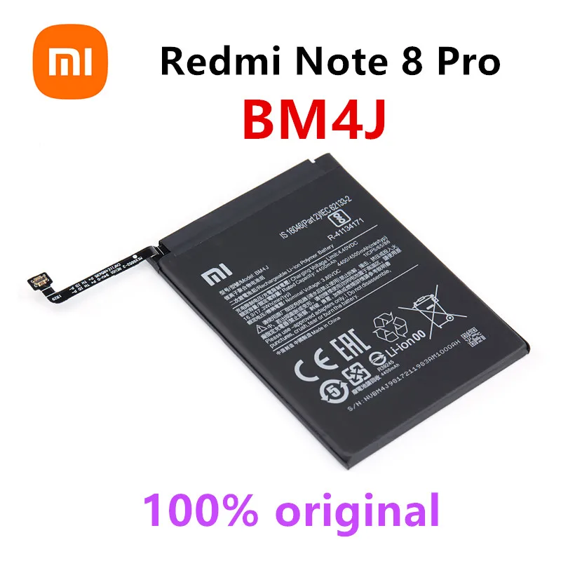 

Xiao mi 100% Orginal BM4J 4500mAh Battery For Xiaomi Redmi Note 8 Pro Note8 Pro High Quality Phone Replacement Batteries