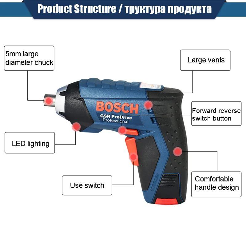 Бренд BOSCH бытовая электрическая отвертка GSR3.6V Li Мини литиевая дрель 3 6 В