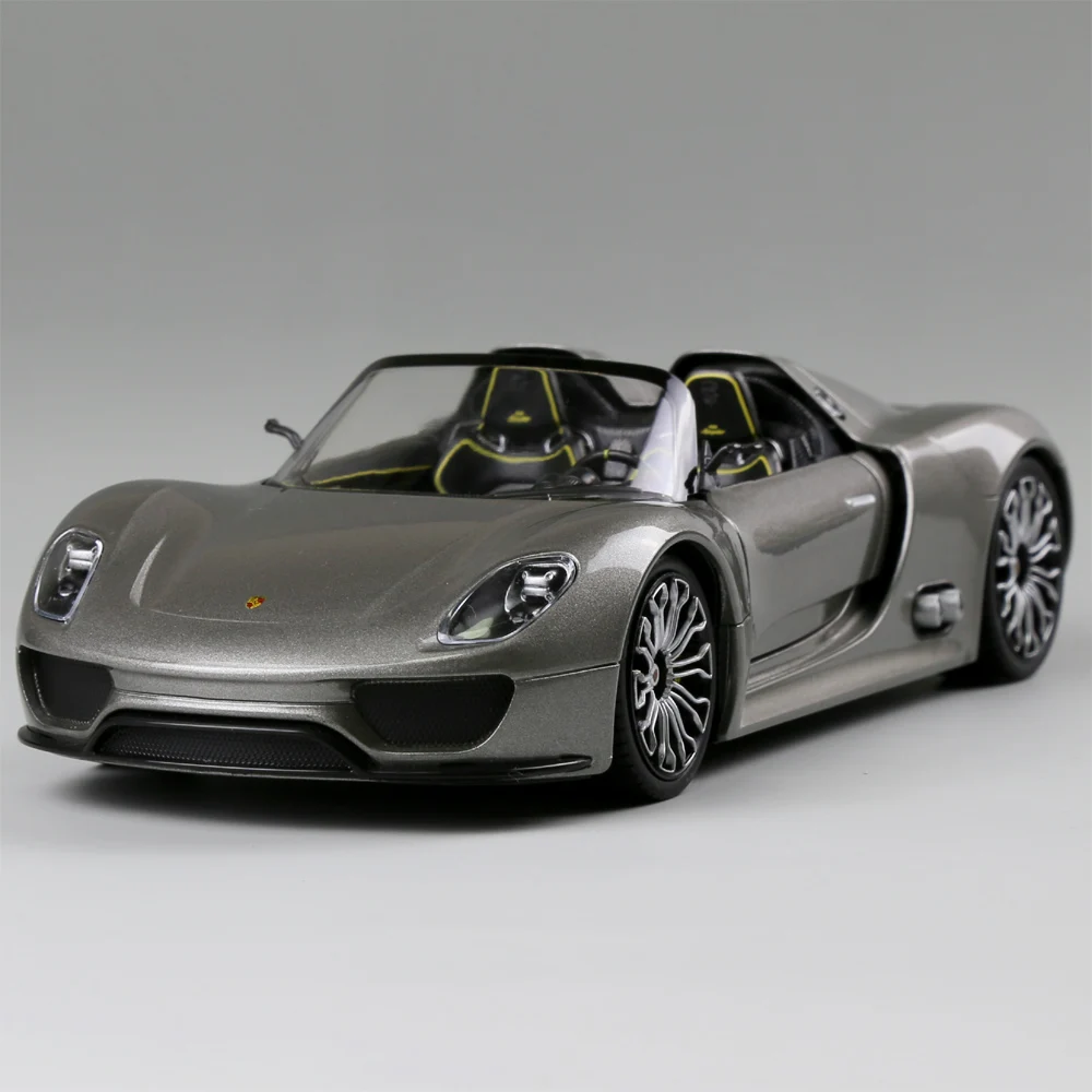 Модель Welly 1/24 1:24 Porsche 918 Spyder спортивная литая модель игрушка на день рождения для