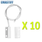 Недорогой проводной датчик двери, окна MC38 MC-38, магнитный переключатель, нормально закрытый NC для нашей домашней gsm pstn проводной сигнализации