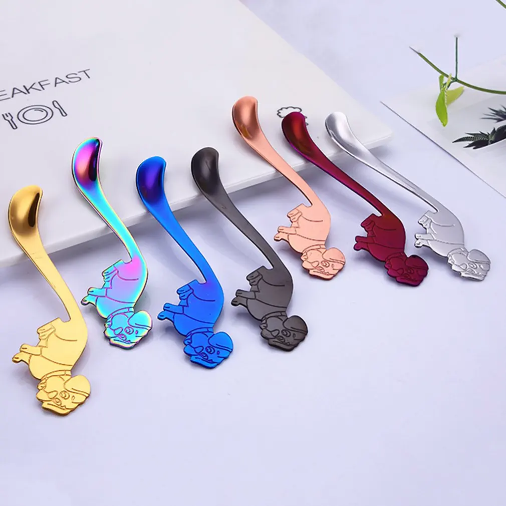 Dog Tail Tea Coffee Spoon Milk Dessert Stirring Spoons Stainless Steel Ice Cream Soup Feeding Creative Design Mug | Дом и сад