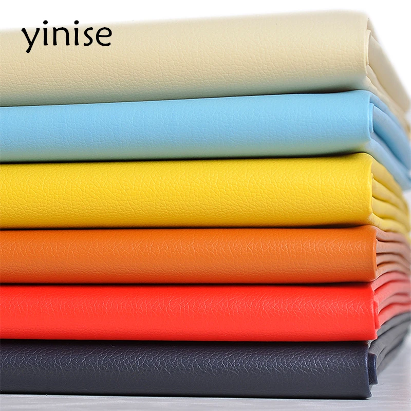 

50x138cm Synthetic Leather Fabric Small Lithci PVC Leather Fabrics Artificial Faux Leather Sewing DIY Sofa Bags Home Decoration