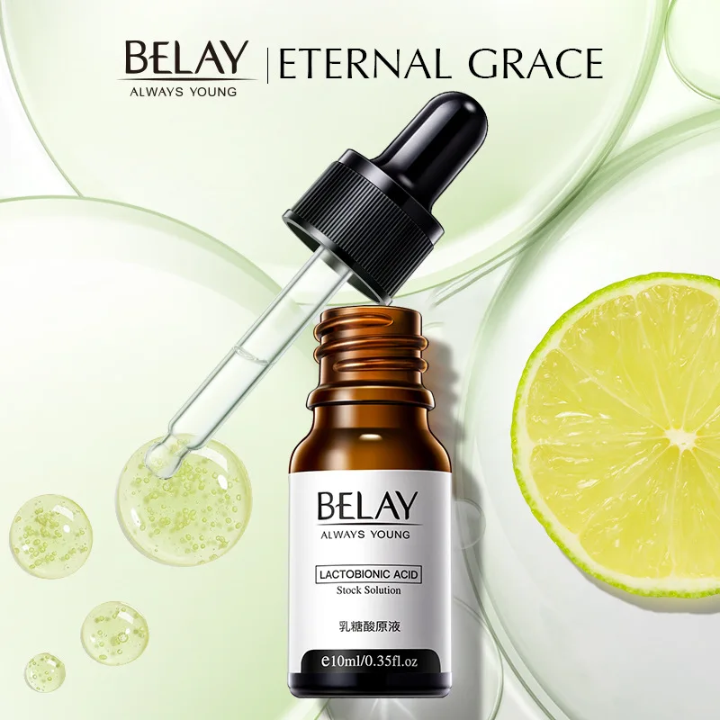 

New Arrival Serum Lactobionic Acid Face Solution Serum Minimize Pores Remover Wrinkle Lift Firming Essence 10ml