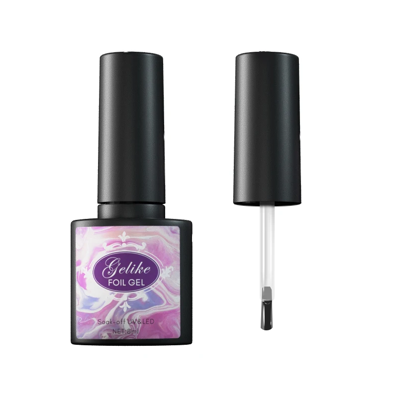 

Nail Art Glitter Transfer Foil Gel Soak Off Nail Polish Led UV Fast Dry Varnish Design Manicure Painting Stamping Gel 8ml