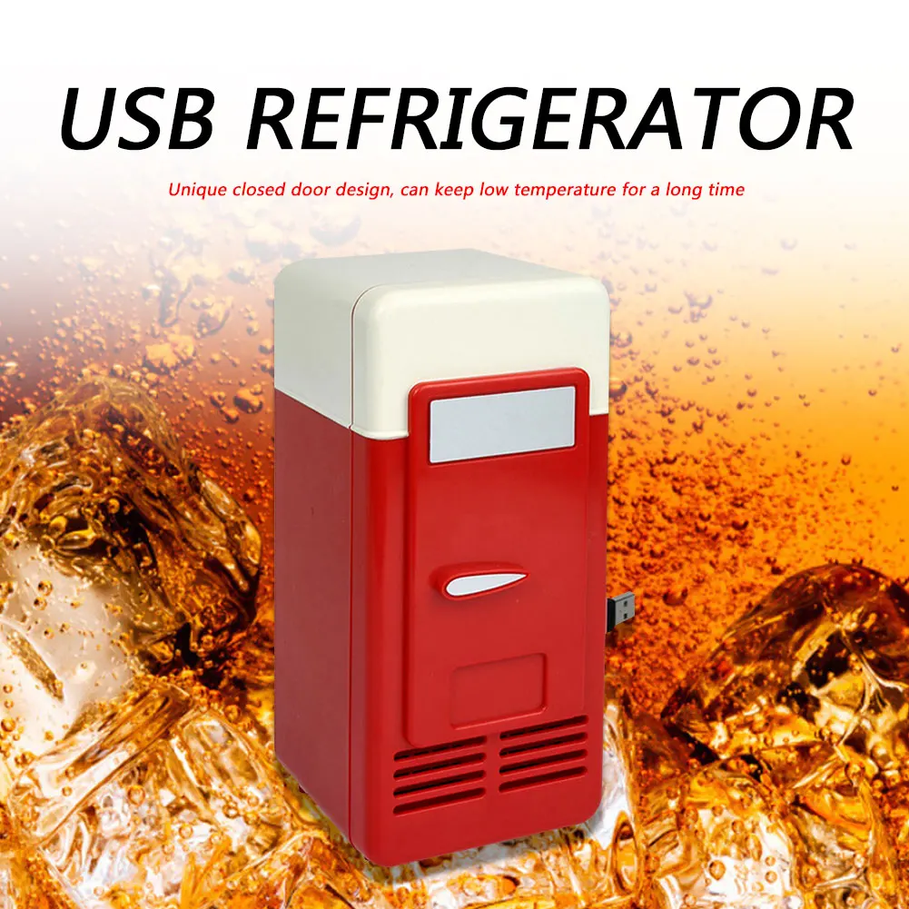 Портативный Настольный Электрический холодильник с питанием от USB 5 В
