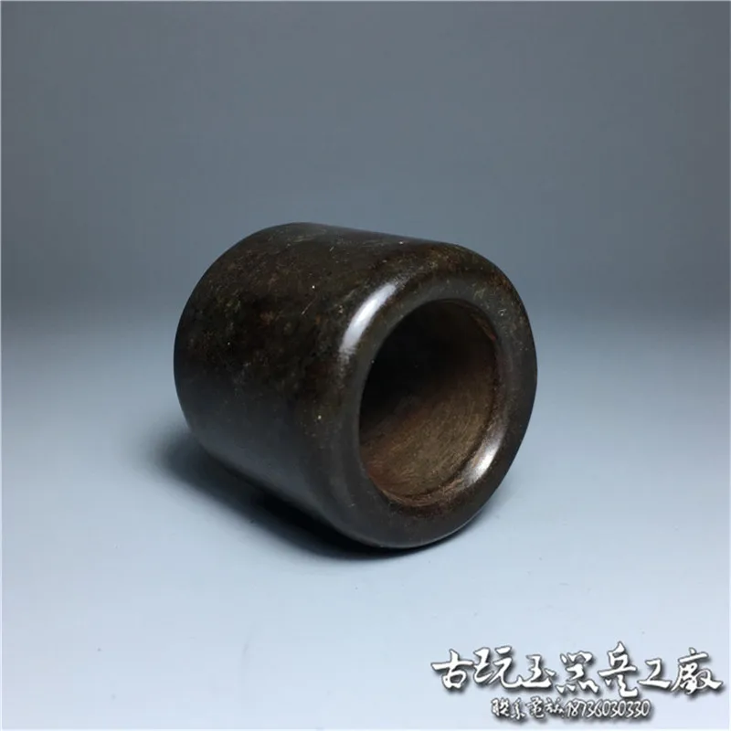 Железный черный метеорит кольцо пальца хуншанская культура коллекция|Статуи и