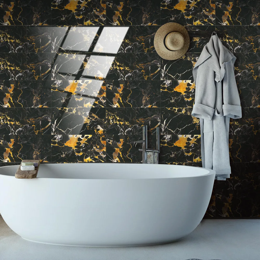 

Marble Tiles Wall Stickers PVC Waterproof Vinyl Decorative for Kitchen Bathroom Walls Decor Mural Panel Ceramic Decal Peel Stick
