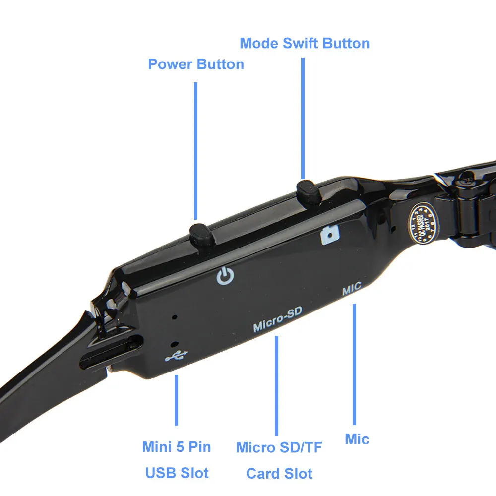 SM06 переносная спортивная видеокамера солнцезащитные очки камера для велоспорта