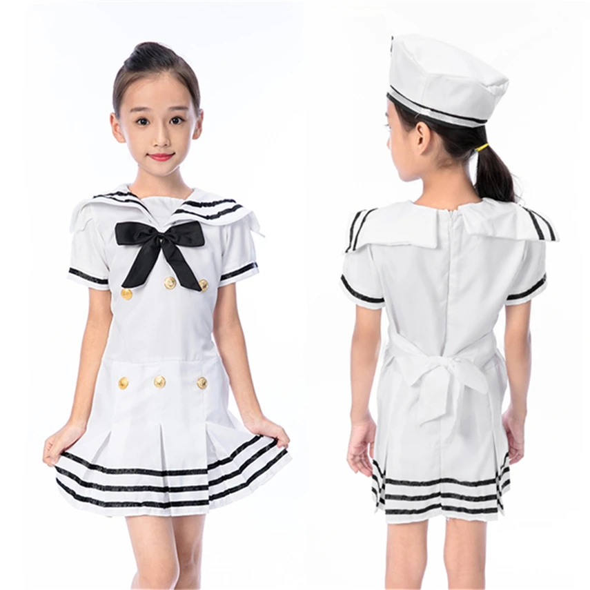 Детская морская униформа для Хэллоуина карнавала косплея вечеринки костюмы хора
