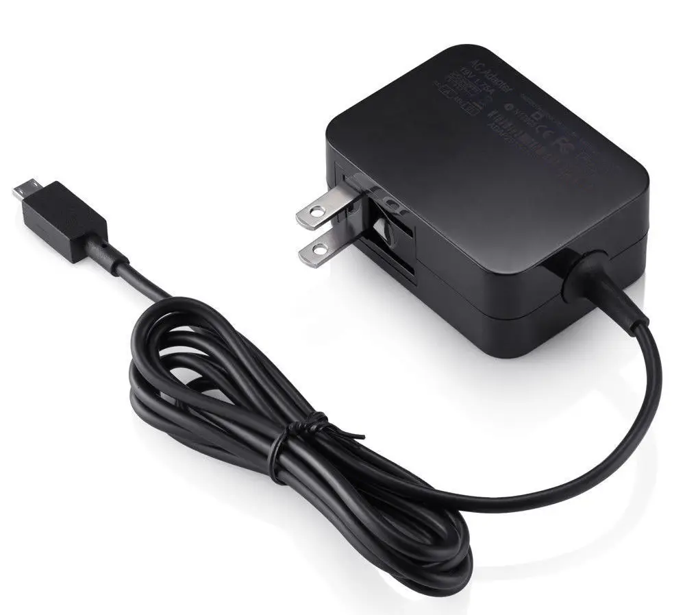 Розетка стандарта США, источник питания на А, адаптер для сетевого зарядного устройства переменного тока для Asus Eeebook X205 X205T X205TA