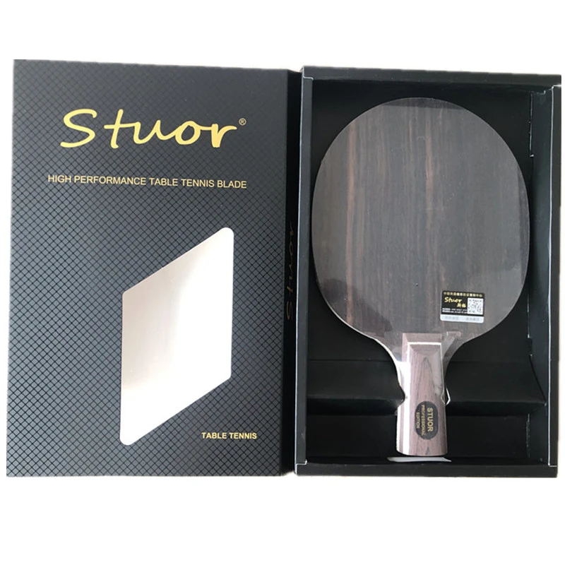 Stuor Ebony 7 слоев чистого дерева ракетки для настольного тенниса пинг-понг профессиональный тренировочный нож