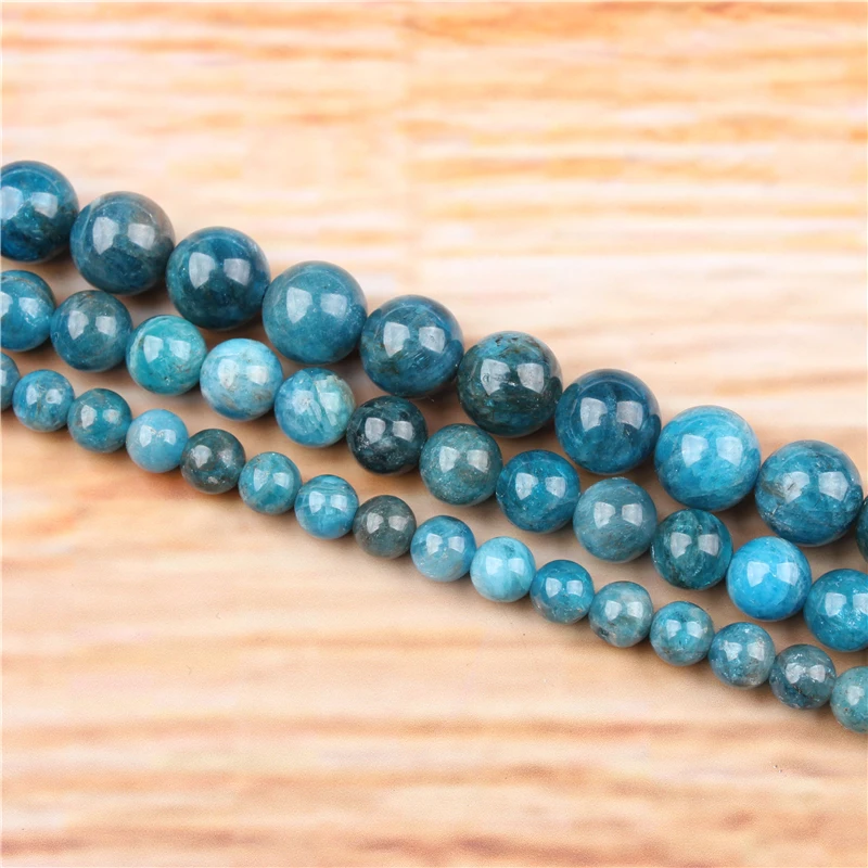 

6 8 10 12mm Natural Stone Beads Matte Lava apatite Loose Stone Round Beads For DIY Jewelry Bracelet Necklace Make
