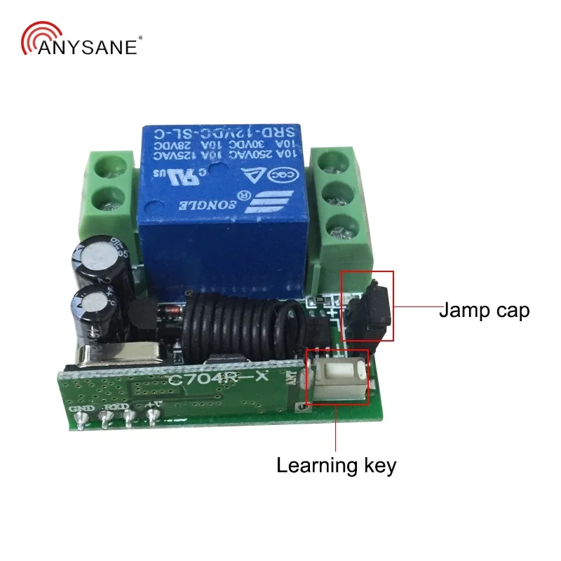 Универсальный 433 МГц переключатель дистанционного управления DC12V RF релейный