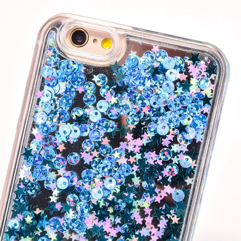 Модные блестящие красивые блестки Снежинка чехол для телефона Iphone 6 6s Plus 7 7s plus| |