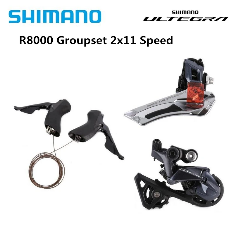 Переключатель передач Shimano ULTEGRA R8000, 22 скорости, передний переключатель передач, задний переключатель SS GS, обновленный групповой набор из 6800