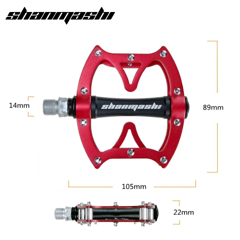 Велосипедные педали SMS нескользящая широкая прочная педаль из алюминиевого
