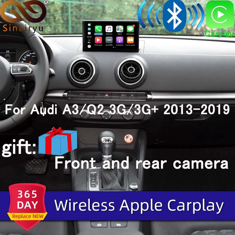 Sinairyu беспроводное решение Apple Carplay для Audi A3 3g/3g MMI с обратной камерой для Audi