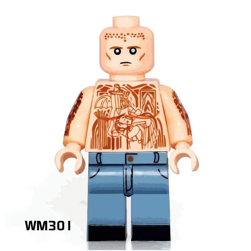 В розницу из фильмов строительные блоки Mr. Incredible Майкл J Scofield Godmars Kratos Plawres Sanshiro
