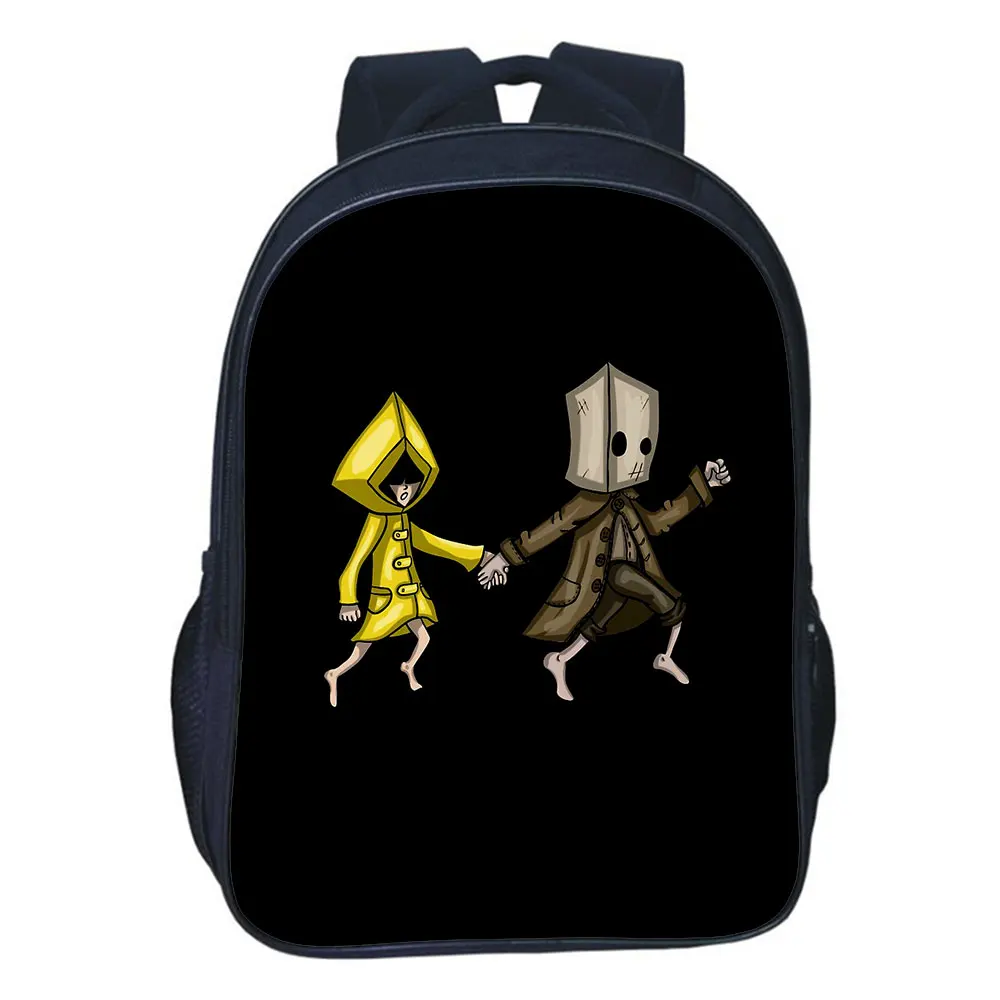 

16 inch Little Nightmares Backpack Adventure Game Prints Pattern Child Bookbag Teens School Bag Cartoons Casual Rucksack