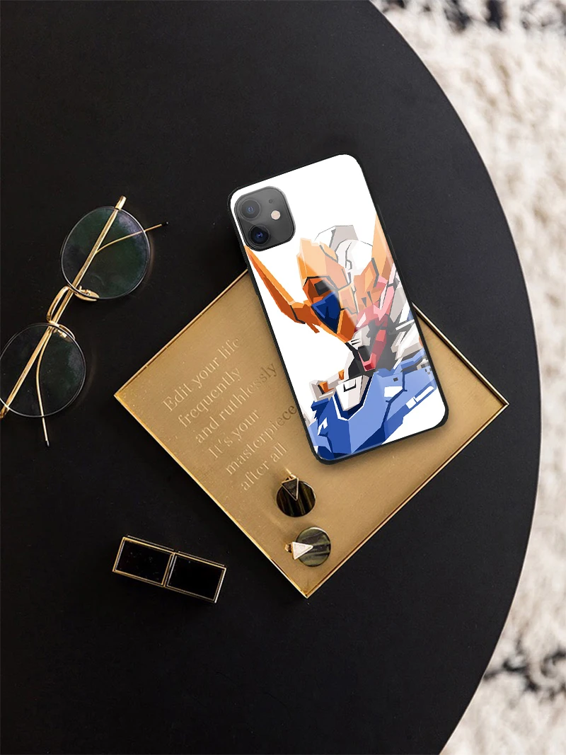 

gundam Barbatos Lupus Zoom for iPhone 2020 SE 6 6s 7 8 plus x xr xs 11 Pro max tempered glass phone cases cover soft silicone