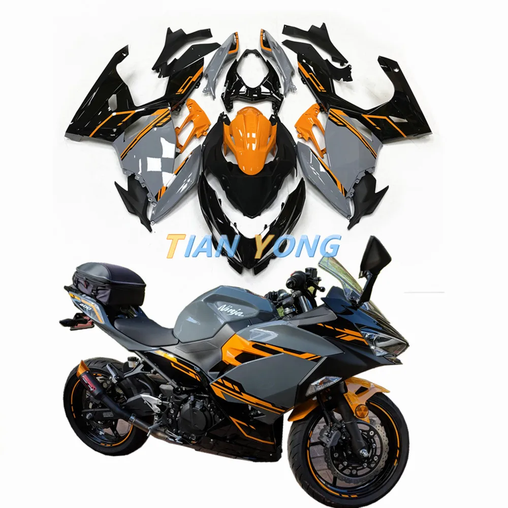 Комплект полосатых обтекателей для мотоцикла подходит Ninja400 18 19 20 Kawasaki Ninja 400 2018-2020