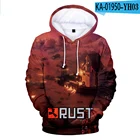 Толстовки с 3D-принтом ржавчины, МужскаяЖенская толстовка с принтом ржавчины, ПВП, боевой костер, камень, база АК, здание Альфа, пуловеры для мальчиков и девочек