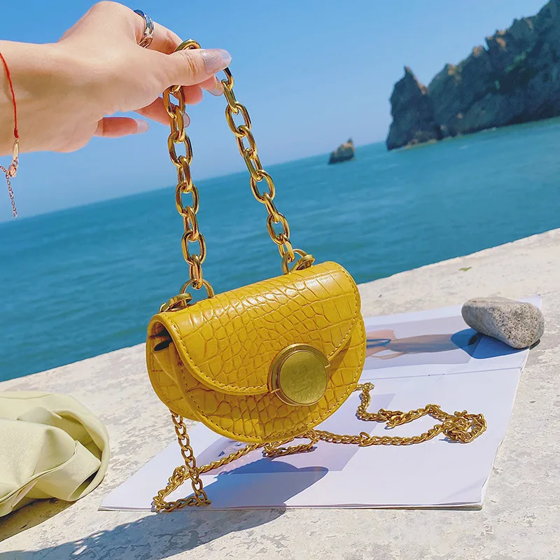 

Миниатюрная сумка-тоут с крокодиловым узором, сумка-седло, Новинка лета 2021, женская дизайнерская сумка из искусственной кожи, сумка-мессенд...