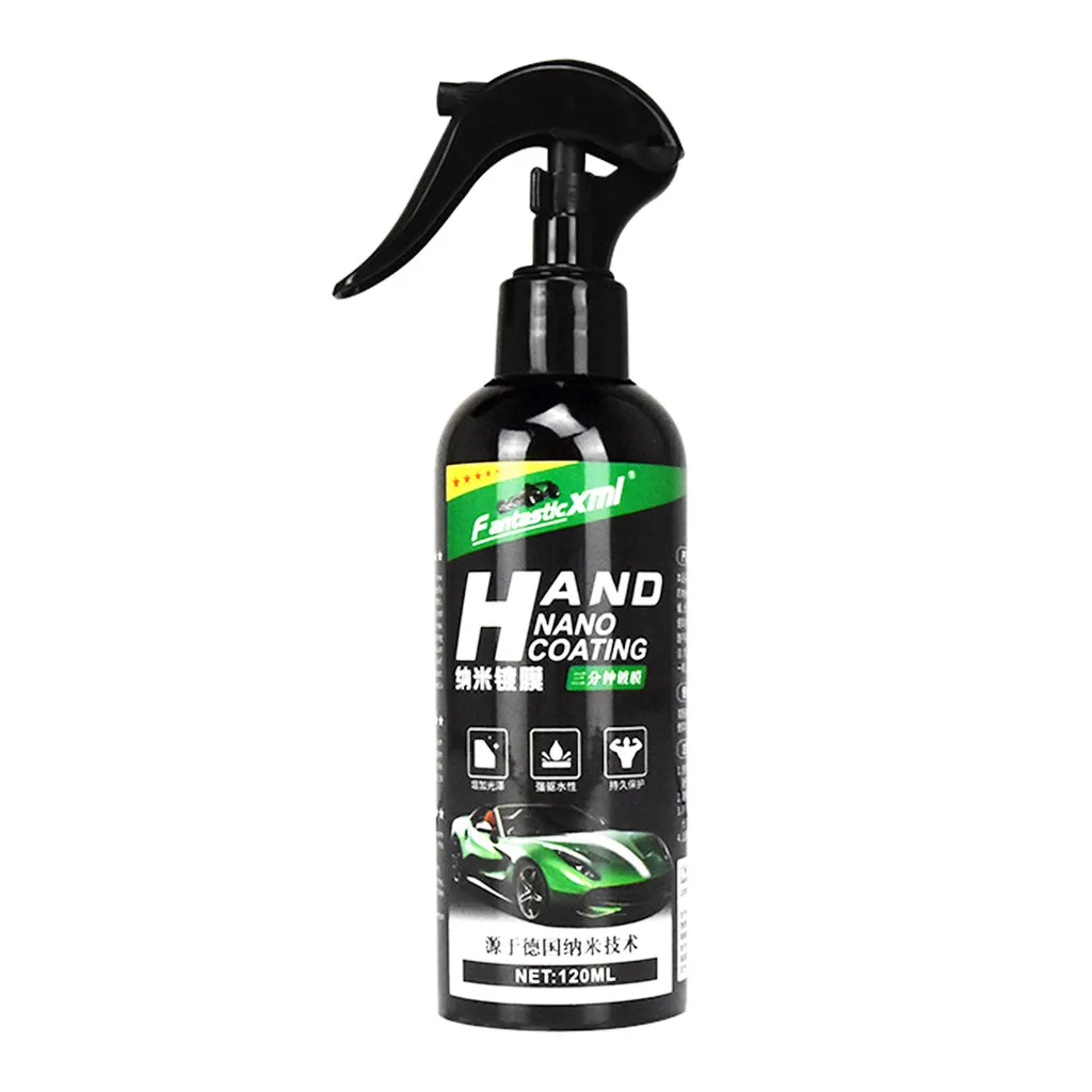Automotive nano spray coating agent Liquid Ceramic Spray Coating Top Coat Quick Nano-Coating Auto Wax 100/120ML | Автомобили и