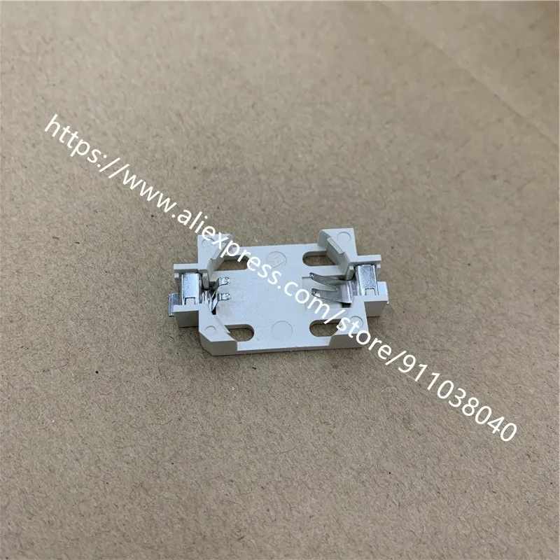 10 шт./лот CR2032 кнопочный держатель аккумулятора SMD батарейный блок 3 в вертикальный