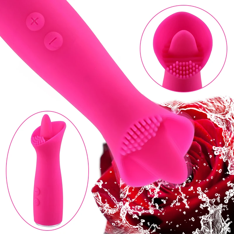 8 режимов лизание языка вибратор точка G Стимулятор клитора Массажер Для Сосков