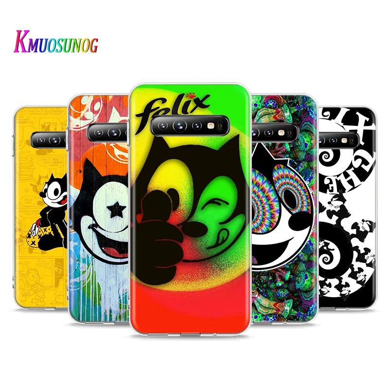 

Anime Cute Funny Cat For Samsung Galaxy S21 S20 FE Ultra S10 Lite 5G S10E S9 S8 Plus S7 S6 Edge Soft Phone Case
