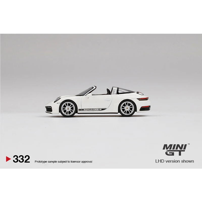 Предпродажа в марте 2022 MINI GT 1/64 911 желтовато-коричневая литая модель автомобиля |