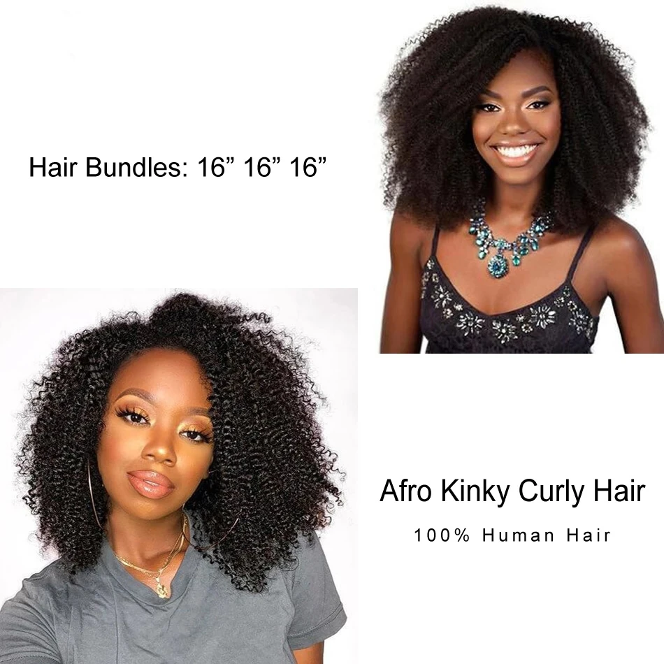 Афро кудрявые вьющиеся человеческие волосы объемные пучки волос для плетения