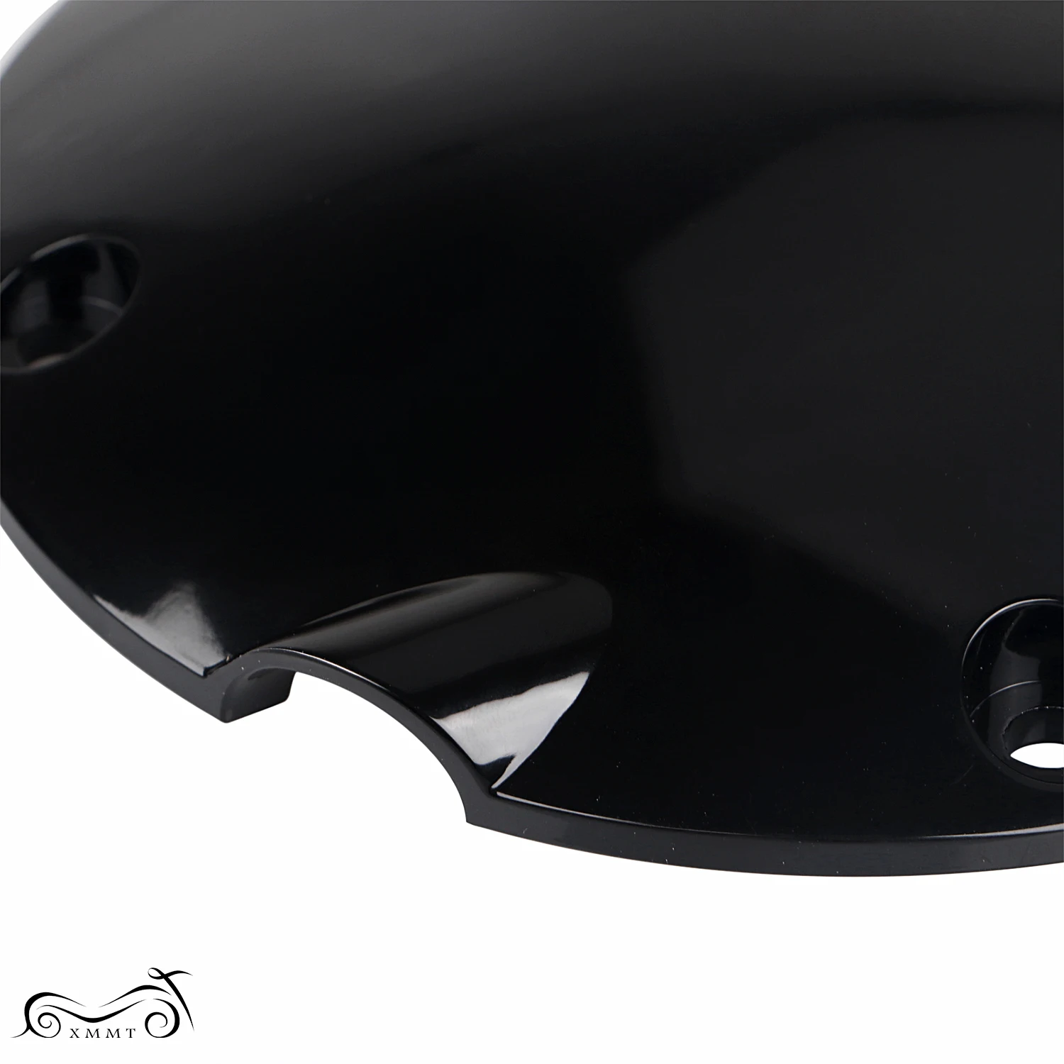 Черный ЧПУ Алюминиевый 4 отверстия глянцевый куполообразный Дерби клатч Чехол