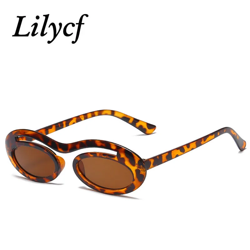 Новинка 2019 овальные нестандартные солнцезащитные очки модные женские ретро с