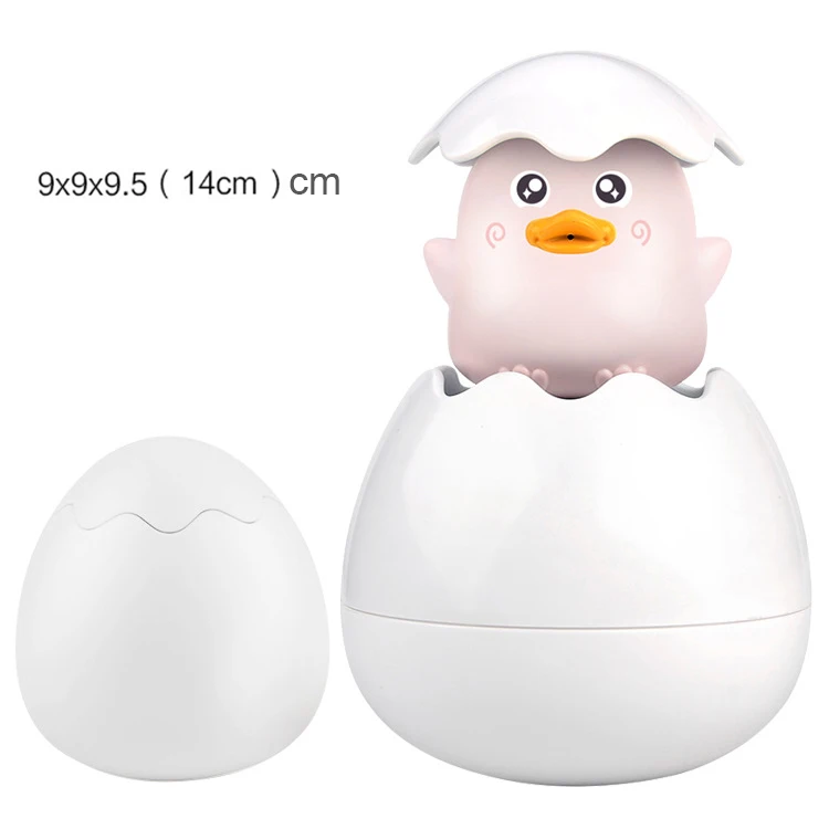duck Pink Детские милые Игрушки для ванны детский утиный пингвин яйцо разбрызгиватель воды Ванная комната спринклинг душ игрушки для плавания для детей подарок - Цвет: duck Pink
