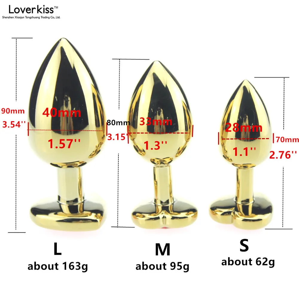 Сердце база 3 шт./лот нержавеющая сталь Анальная пробка Набор бижутерия