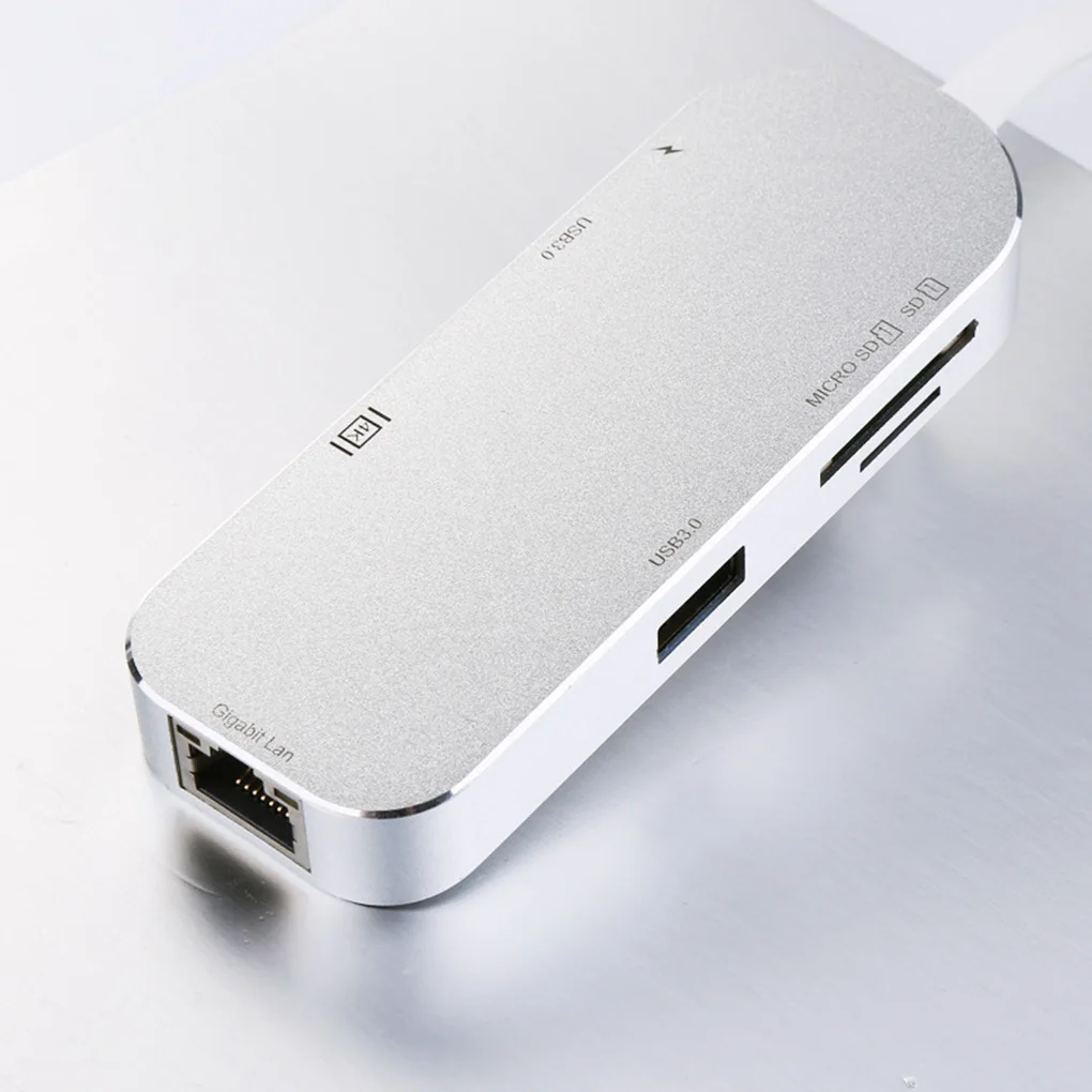 

USB3.0 Type-c Hub HD Video Adapter Ethernet Network RJ45 Converter Laptop Type-c Card Reader