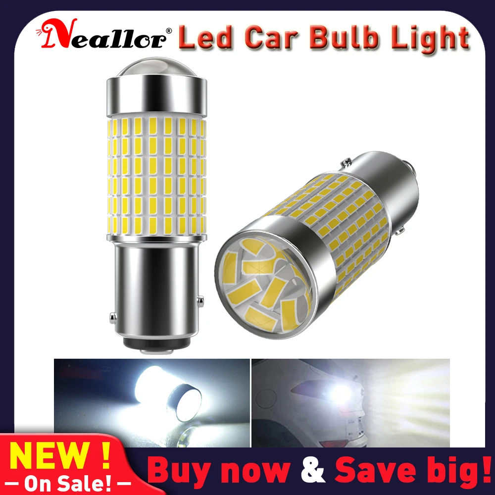 

2x S25 P21W 1156 Ba15s 1157 Bay15d LED for car bulbs DC12V Turn Signal lamp Brake Reverse Parking Light White 7506 T20 T25 3157