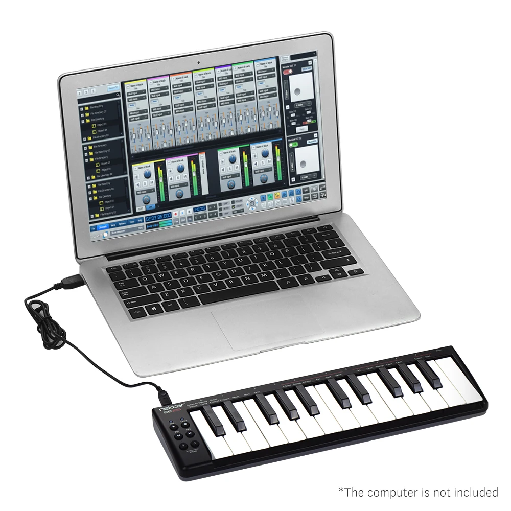 Nektar SE25 мини 25 ключ USB MIDI контроллер клавиатуры скорость приведенный в действие