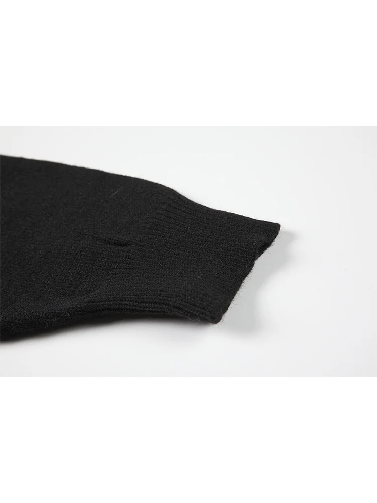 Женский винтажный свитер свободного кроя Повседневный пуловер оверсайз в