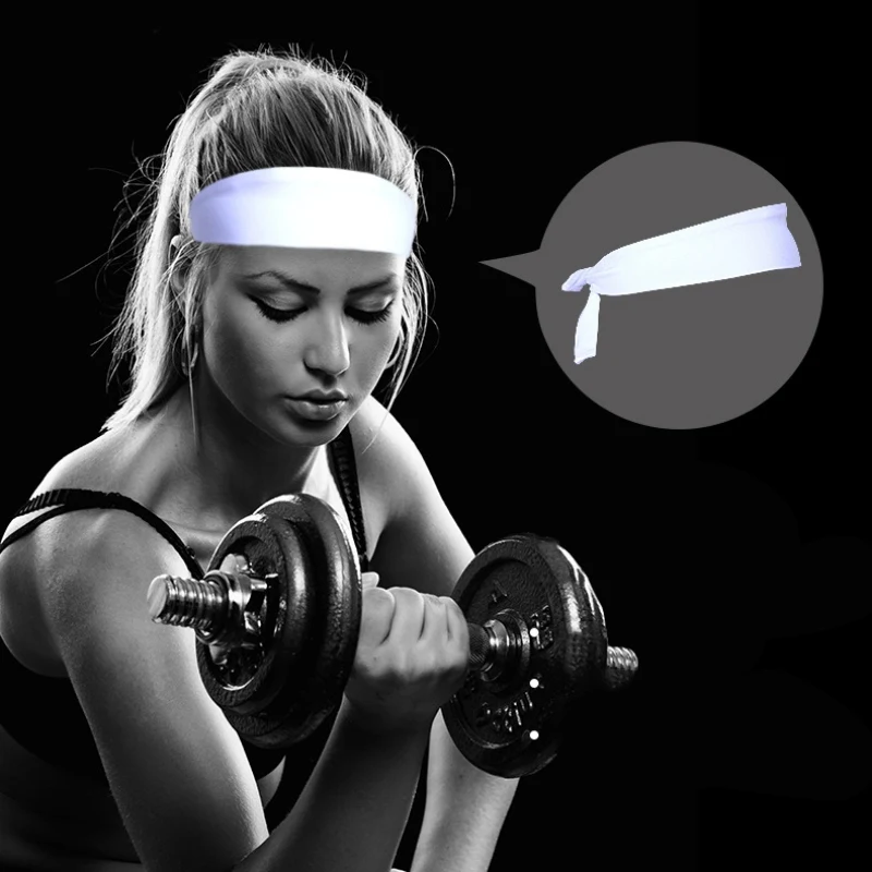 Мужские и женские эластичные головные повязки для йоги Беговая повязка спорта