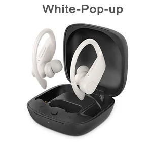 White-Pop-up Sovawin V5.0 TWS спортивные наушники музыка стерео TWS беспроводная Bluetooth гарнитура вкладыши Наушники с беспроводной зарядной коробкой - Цвет: White-Pop-up