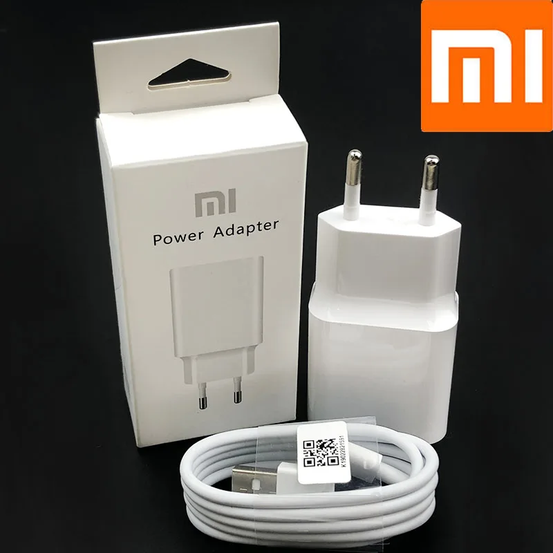 Xiao mi EU USB настенное зарядное устройство адаптер 5В/2а зарядное устройство usb mi rco кабель для red mi 4 4X 4A 7 Note 4X5 5A 6 6A 7A mi a2 lite - Тип штекера: Charger set box