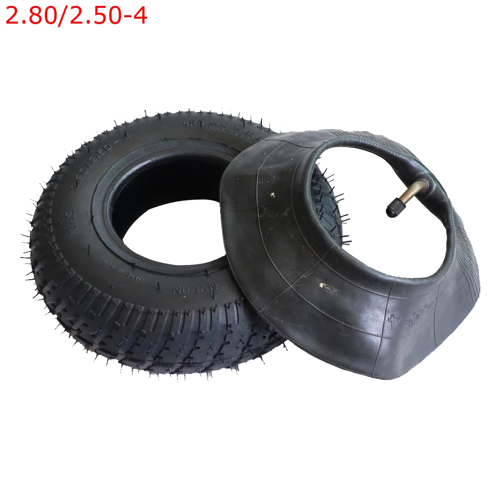 

2.80/2.50-4 Outer Tire and Inner Tube fits Gas / Electric Scooter ATV Elderly Mobility Scooter Motorcycles bikecle