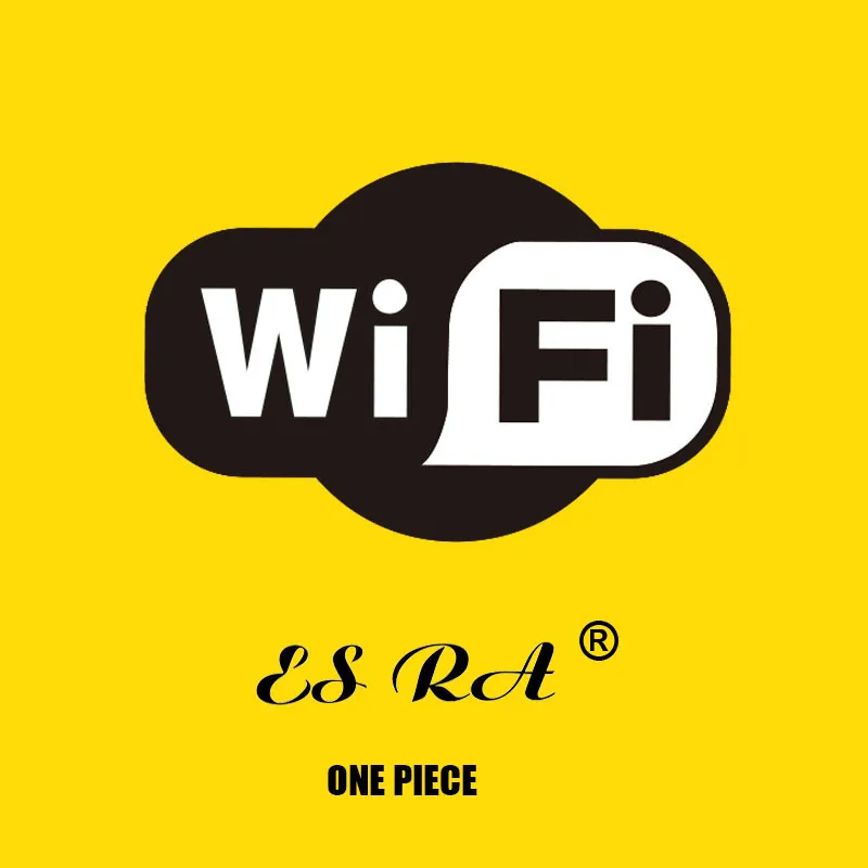 Забавные водонепроницаемые наклейки Lugguage из ПВХ 2 4*1 5 дюйма Wi Fi черно белые для
