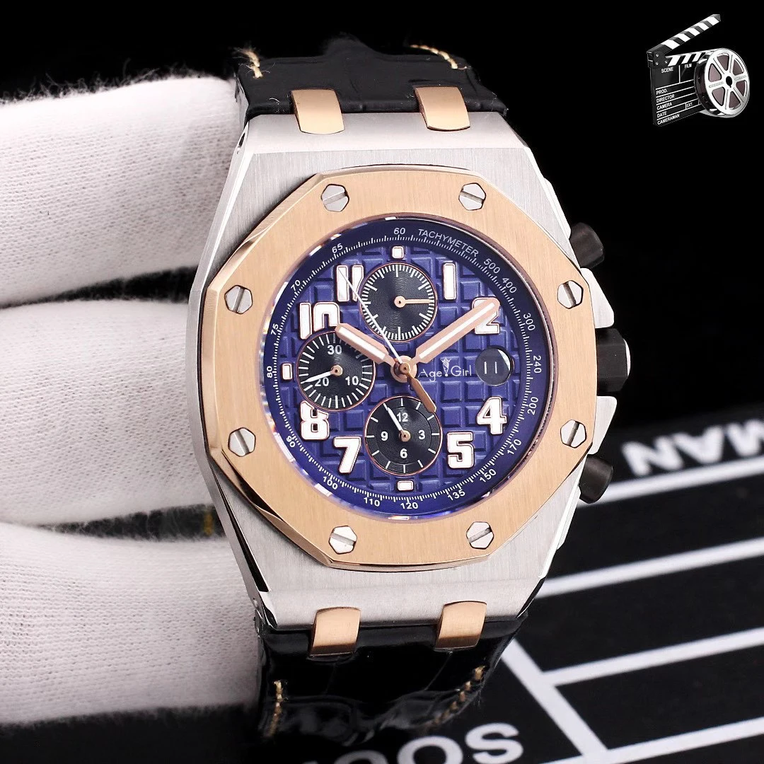 

2020 Luxury Brand New Men Rose Gold Black Blue Automatic Mechanical Sapphire Rubber Stainless Steel Watches Limited ETA3126