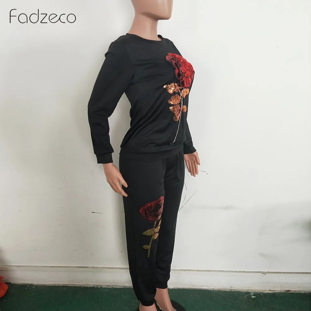 Женский спортивный костюм Fadzeco осенний комплект из 2 предметов в африканском